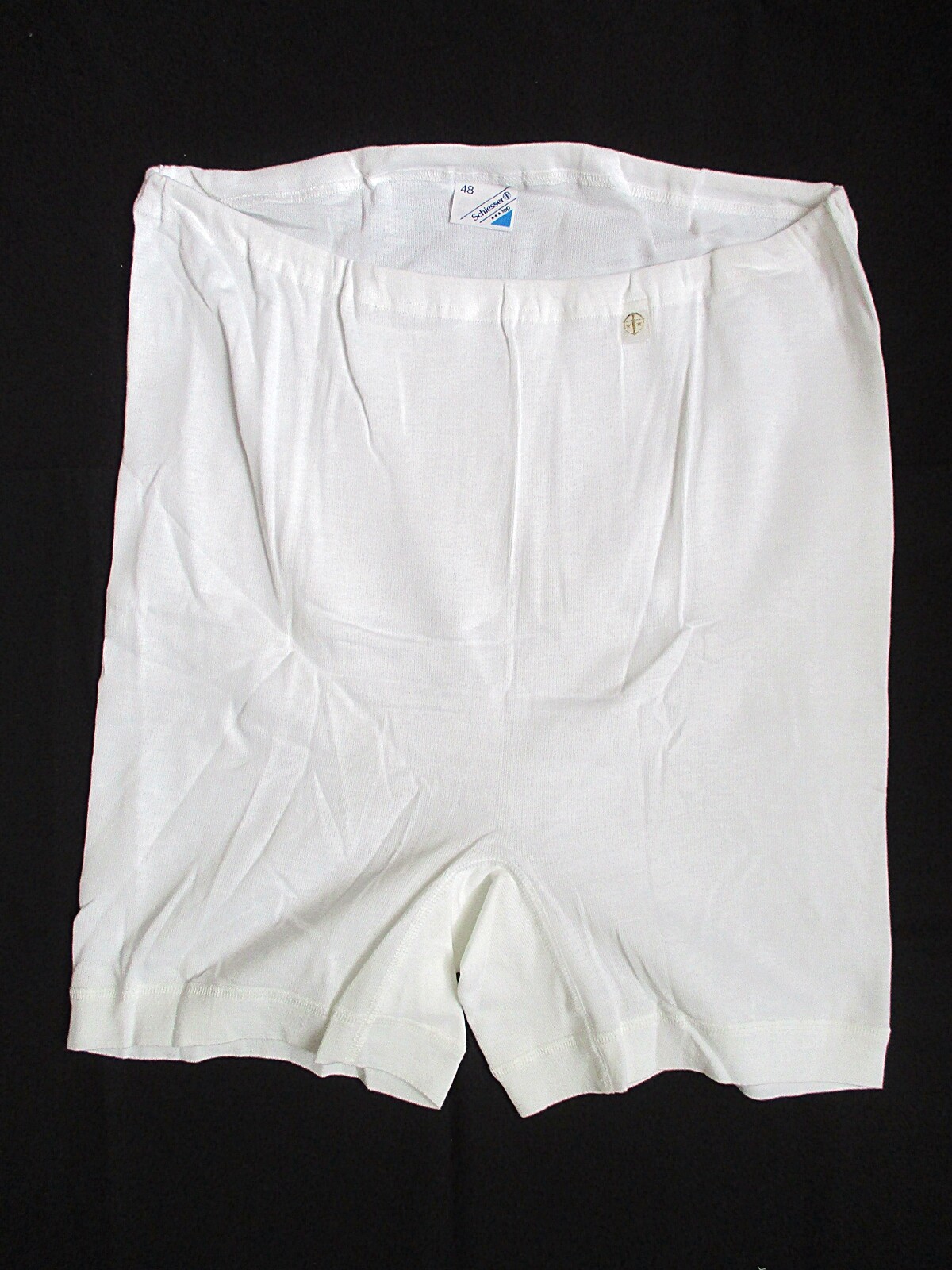 2 Pieces Of Vintage Schiesser Women's Long Leg Cotton Panties Size 48