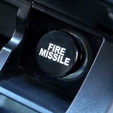 1x Car Cigarette Lighter Cover Accessories Universal Fire Missile Button Black 1x Car Cigarette Lighter Cover Accessories Universal Fire Missile Button Black