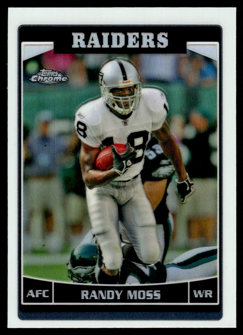 2006 Topps Chrome Refractor Randy Moss Oakland Raiders #94