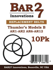 10 Pack Drive Belts Thumlers Rock Tumbler Models B, AR-1,2,6,12 Brass Polishing