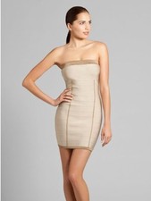 NWT $178 GUESS by Marciano Form fitting strapless bandage dress size L