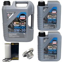 MotoröL Set 4600 5W-30 Liqui Moly 7 Liter + ÖLfilter + Schraube FüR BMW 3Er E46