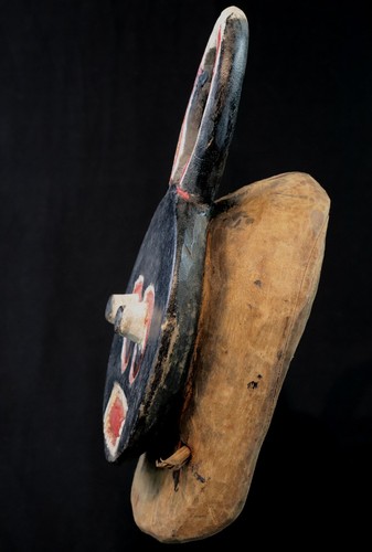 Art Africain Tribal Masque de Danse en Bois Baoulé Baule Goli Masculin - 41 cms - Photo 5 sur 17