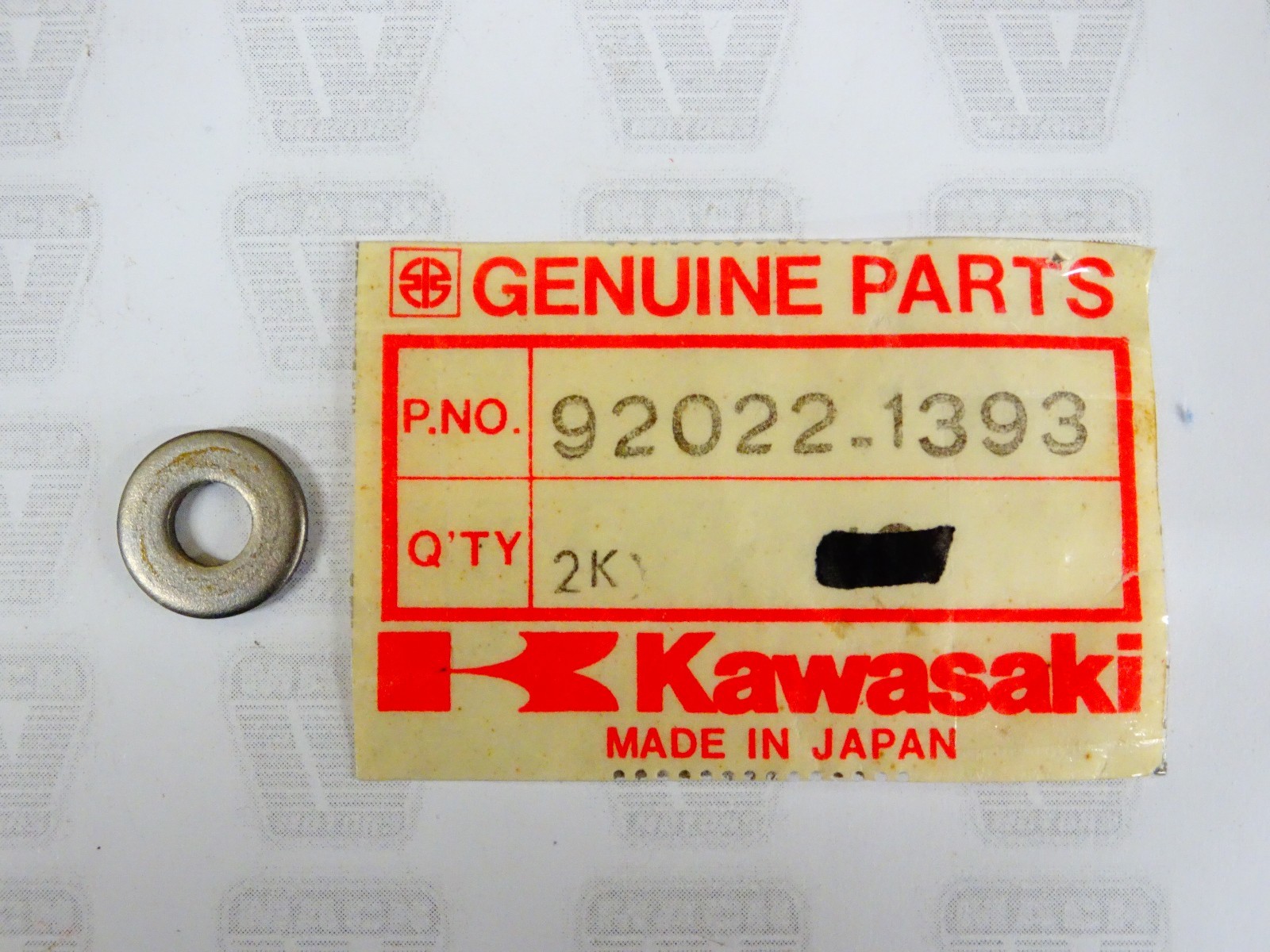 Kawasaki NOS NEW 92022-1393 Washer 6x14x2 KX KAF KXT KX250 KX125 