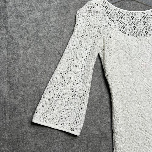Lilly Pulitzer Dress Womens XS White Little Topanga Breakers Lace Beachy Vacay - 第 5/20 張圖片