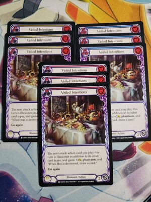 9 Card Playset Veiled Intentions Red/Yellow/Blue Everfest FAB Flesh and Blood