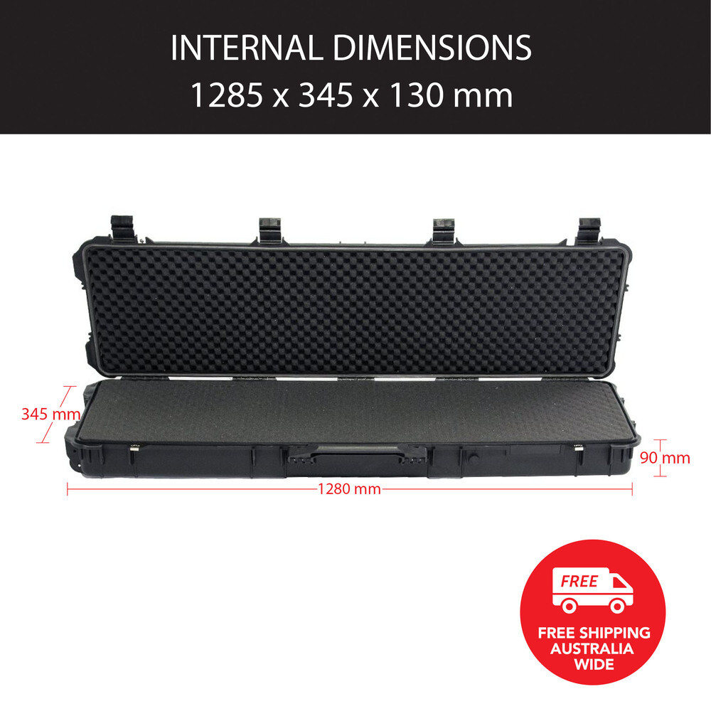 Rifle Hard Gun Case 53" Travel Protective Safe Airline Approved