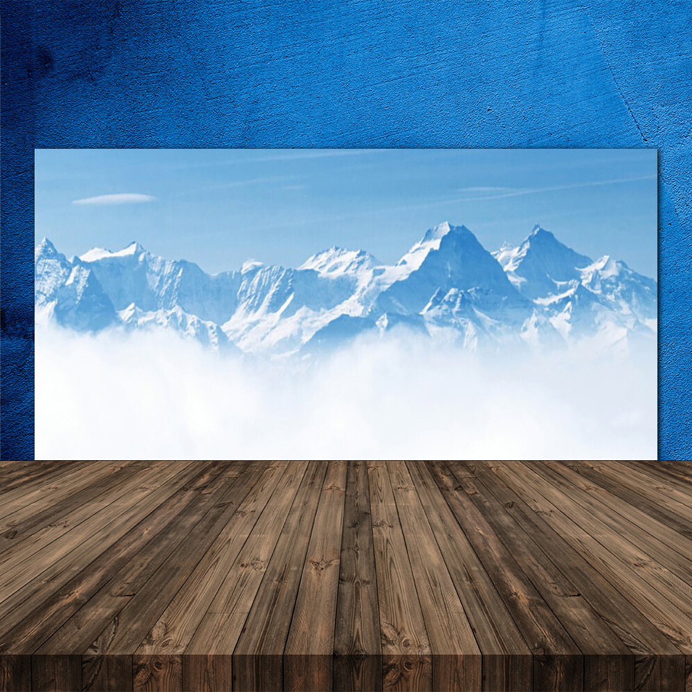 Crédence de cuisine en verre fond de hotte 120x60 cm gris brume
