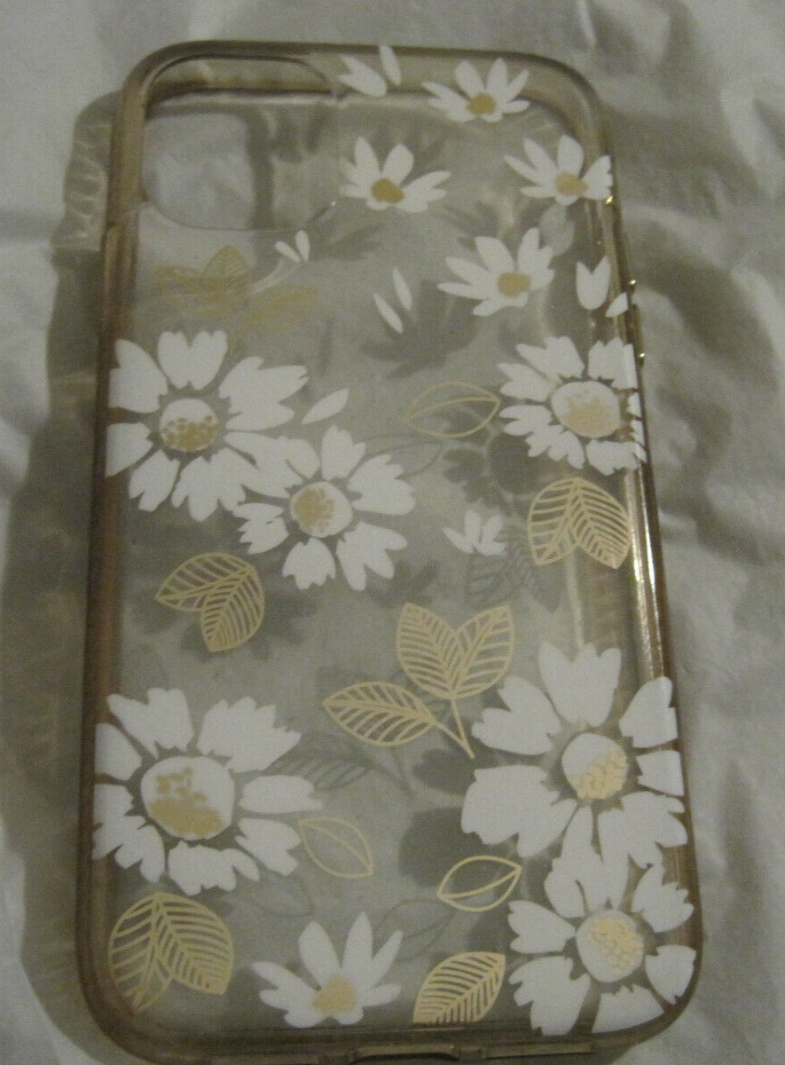 iPhone 11 Cellphone Phone Cover~Smokey Edge/Clear Flowers~LBDCQ