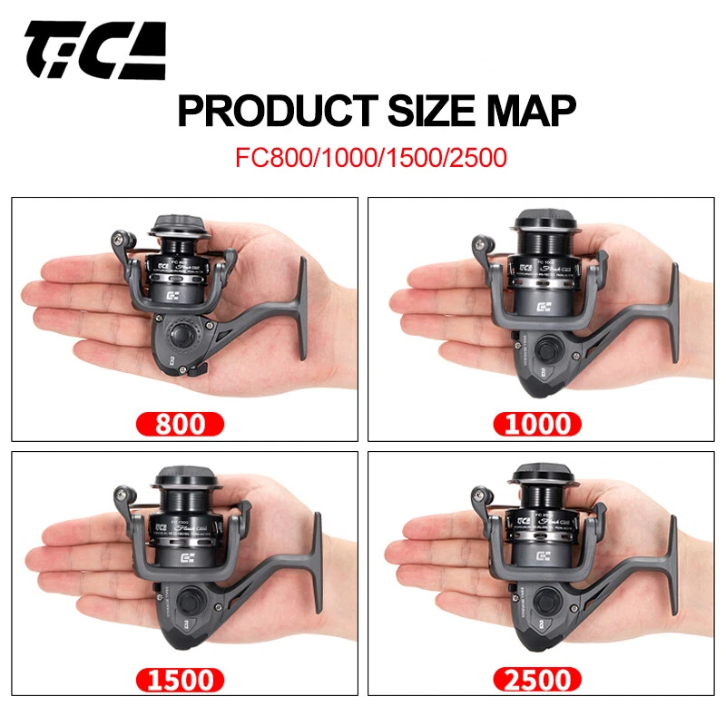 TICA Flash Cast Größen 800 - 6000 Stationärrolle Kohlefaser-Körper Spinningrolle - Bild 3 von 4