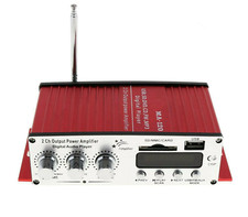 AMPLIFICATORE AUDIO USB MP3 CASA AUTO 2 CANALI STEREO 40W TELECOMANDO MA120