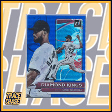 2022 Panini Donruss Baseball Sandy Alcantara Diamond Kings Holo Blue #19
