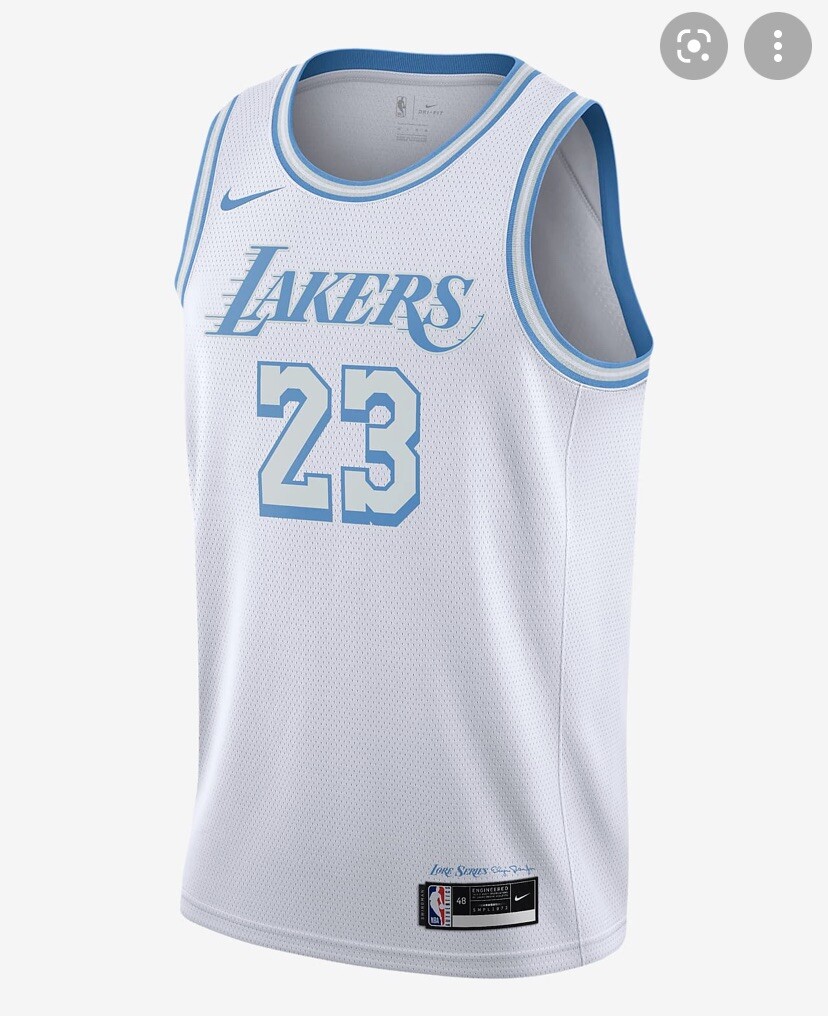 Nike 52 XL Los Angeles Lakers Lebron James 2021 City Edition