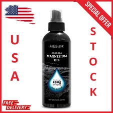 Magnesium Oil Spray - Large 8oz Size - Extra Strength - 100% Pure for Less Sting