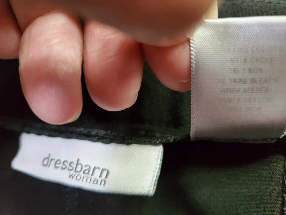 Dressbarn Womens Pants Size 24W Black - Image 4 of 4