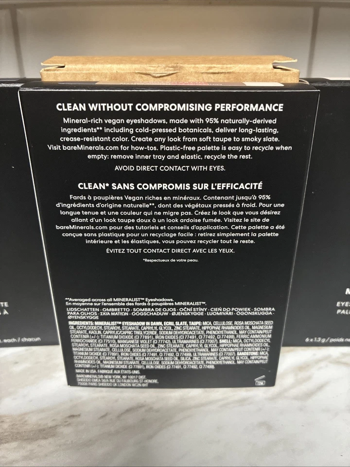 Bare Minerals Mineralist Eye Shadow Palette UltraNatural Brand New (Lot Of 3) - Image 3 of 4