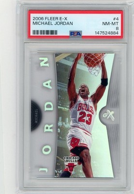 2006-07 Fleer EX #4 Michael Jordan PSA 8 | eBay