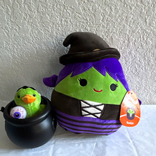 Squishmallows Roslyn Witch 8  Halloween Plush  duck Frankenstein Gift NWT