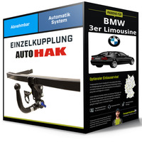 Abnehmbare AnhäNgerkupplung für BMW 3Er Limousine 98- Typ E46 Auto Hak NEU