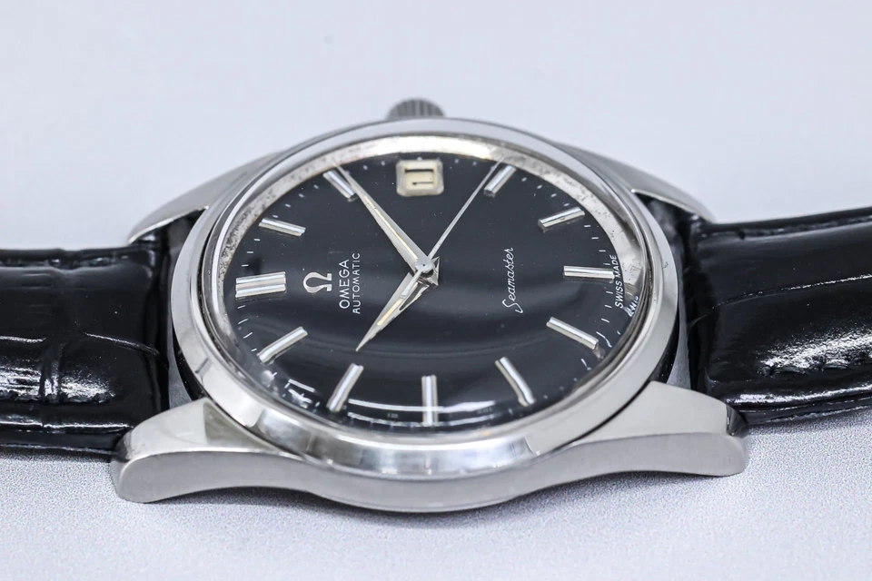 No Tariffs *NEAR MINT* Vintage 1966 OMEGA Seamaster Cal.562 Auto Black 35mm Mens - Image 4 of 4