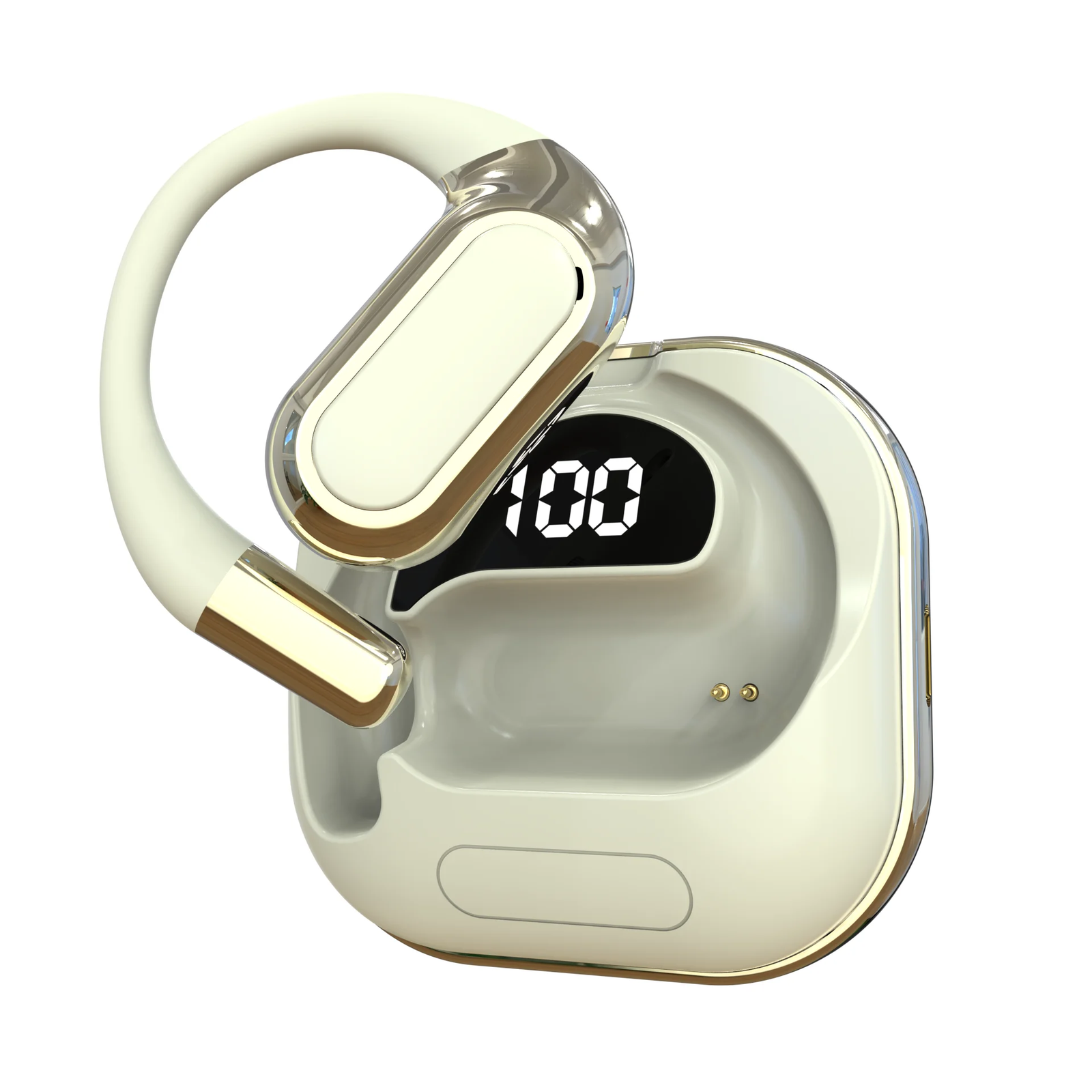 Wireless Bluetooth Open-Ear Clip-On Headphones with Hifi Music Built-In