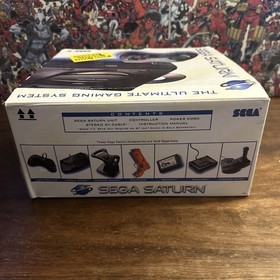 Sega Saturn Console - Complete CIB In Plastic - Tested - Authentic - Clean!