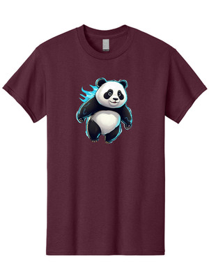 Panda-6 Mens Graphic Tee, 100% Cotton, Casual Summer Wear