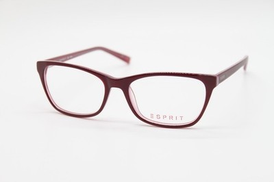 NEW ESPRIT ET17425 COLOR-534 BURGUNDY PINK AUTHENTIC EYEGLASSES 51-16