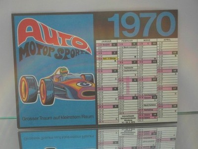 H0 Slot FALLER AMS  ''KALENDER 1970 F1'' gebr. guter Zustand komplett (1982)