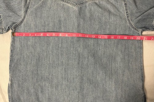 Levis Denim Shirt Dress Womens Small Short Sleeve Relaxed Fit Casual Pockets - Picture 9 of 10
