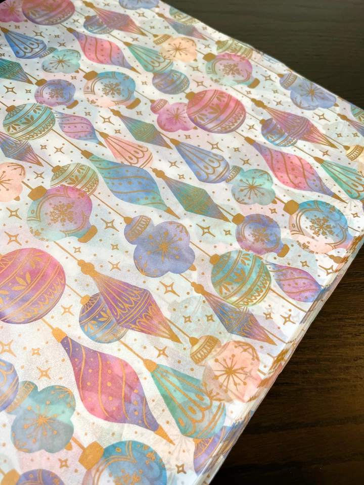 ADORNOS DE ACUARELA Diseño Hojas de Papel Pañuelo Elige Tamaño y Cantidad del Paquete Foto 2 de 4