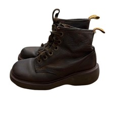 Vintage Made in England Dr Martens Brown Leather Size W7 M5