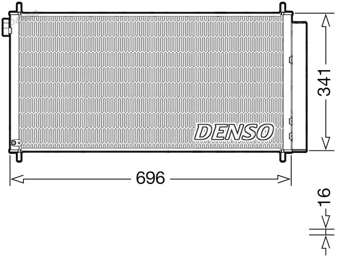 Denso Kondensator, Klimaanlage [Hersteller-Nr. DCN50121] für Toyota - Bild 2