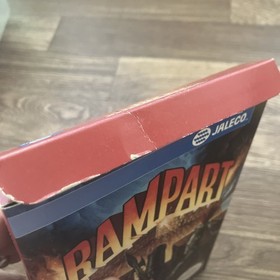 Rampart complete in box Cib nintendo nes strategy/war game MINT