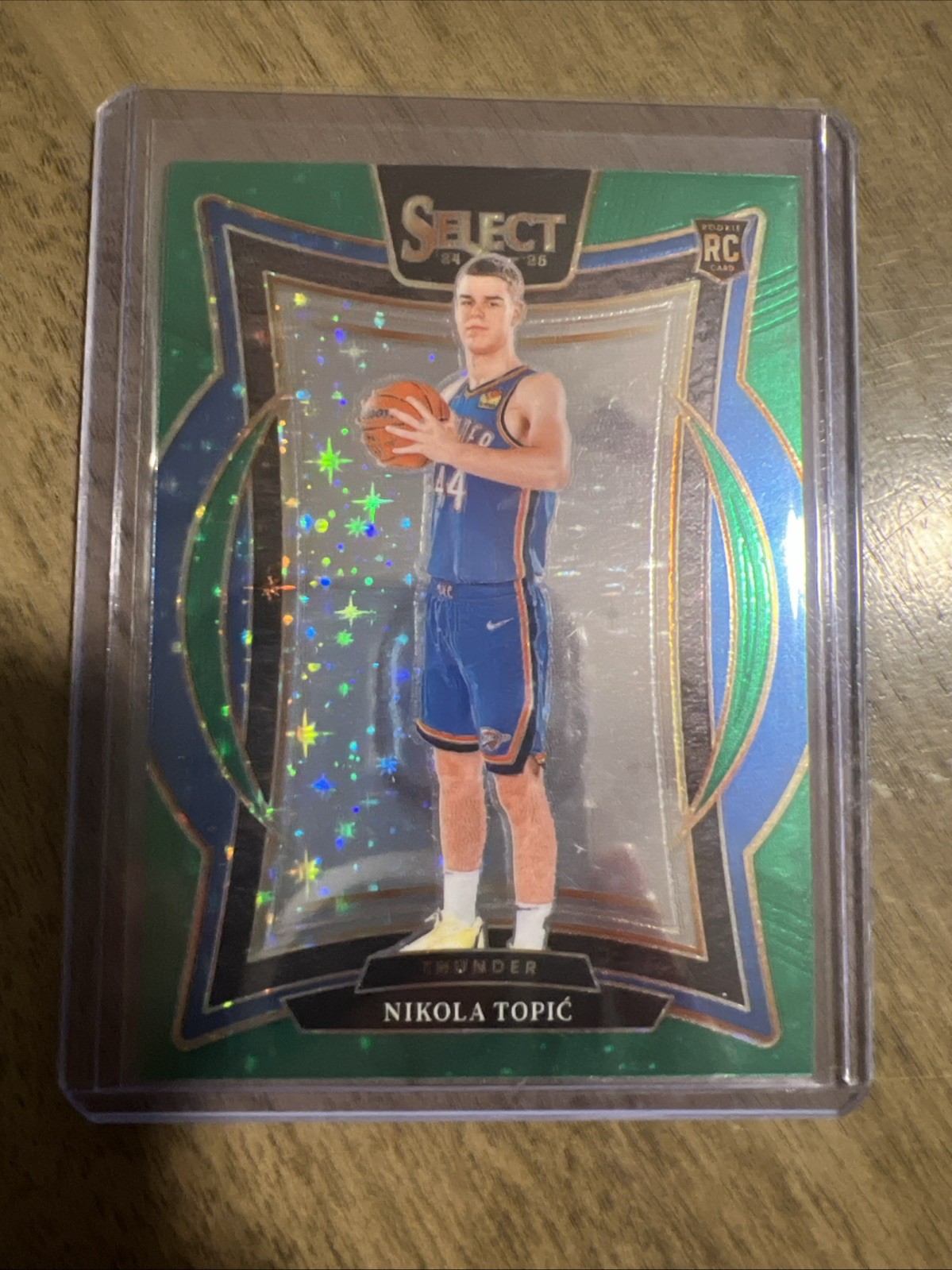 2024-25 Select Nikola Topic RC Concourse Green Stars Prizm #89 OKC Thunder
