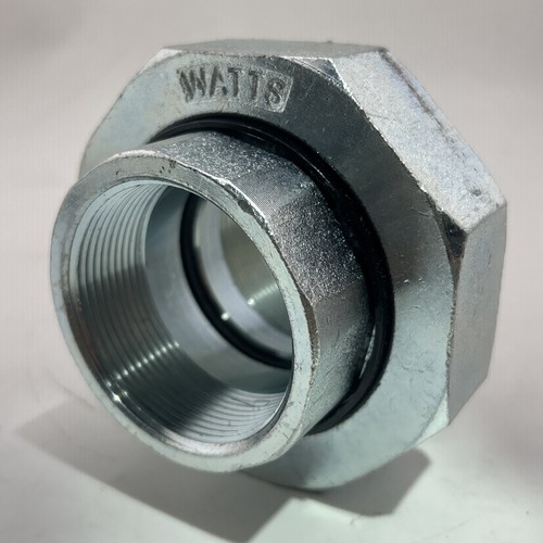 2" Watts Dielectric Union Threaded NPT Connections Zinc Plated Galvanized Iron