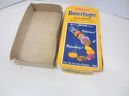 Vintage 1950's CURTISS Butterfinger Fruit Drops Candy EMPTY BOX ONLY