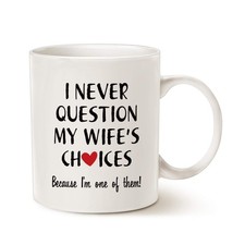 MAUAG Funny Quote Coffee Mug for Husband Valentine's Day 11 Ounces, White