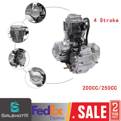 #ad 4 Stroke 250cc DIRT BIKE ATV Engine Motor w 5 Speed Transmission Electric Start $351.55