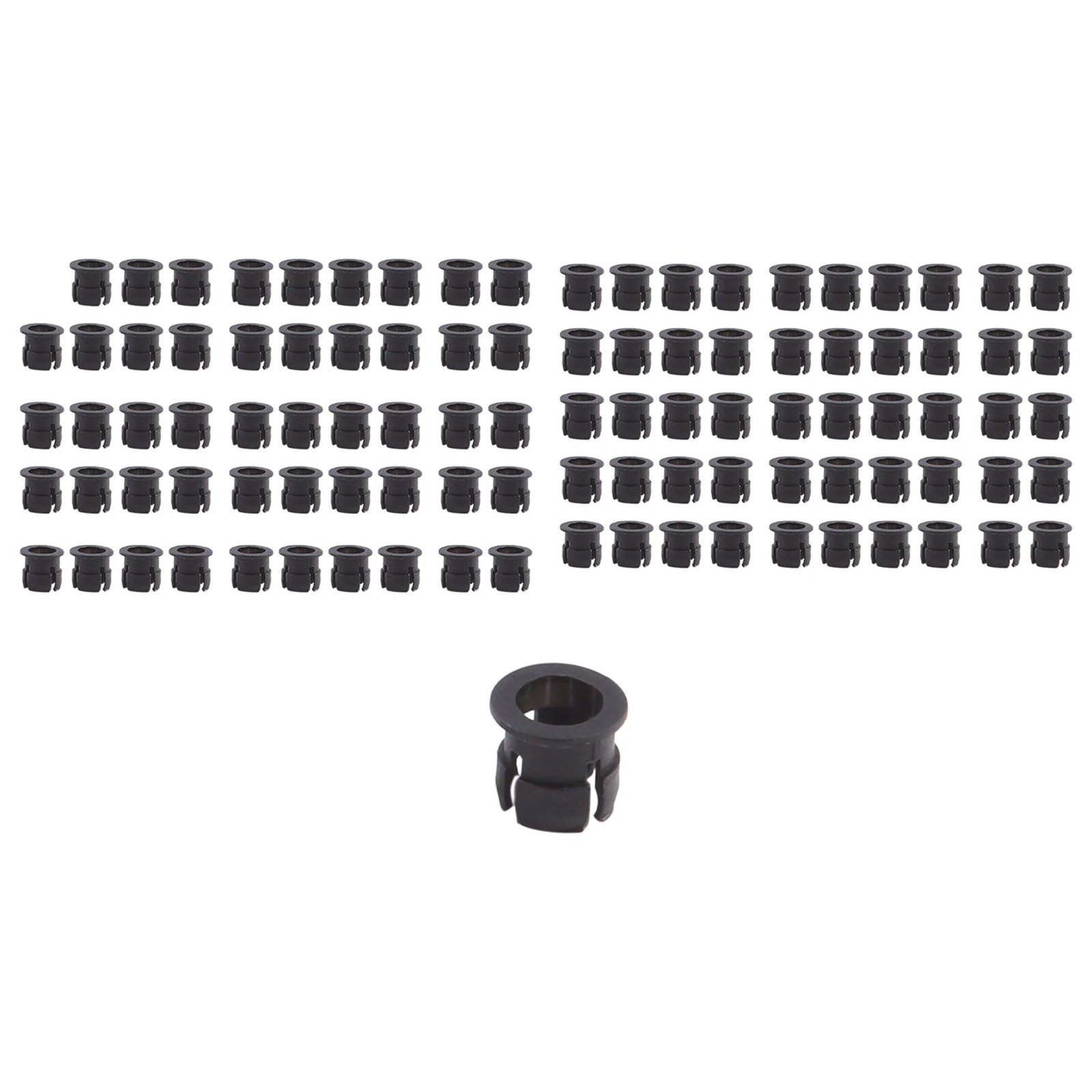 100 Pieces Black Plastic 5mm LED Clip Holder Display Panel Mount Cases J7A84771