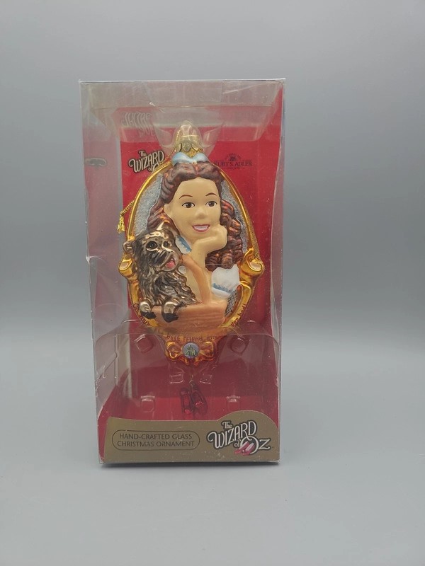 NIB Kurt Adler The Wizard of Oz Dorothy and Toto Christmas Ornament RARE