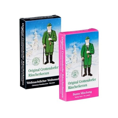 Original Crottendorfer - Set of 2 Incense Candles - Incense & Colorful Mixtu