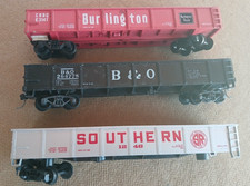 RAKE 3 x HO GUAGE 1:87 SCALE OUTSIDE BRACE 40' GONDOLAS - BACHMANN  & CROWN