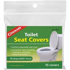 Coghlan's Toilet Seat Covers 10 Pack , Biodegradable Sanitary Disposable Tissue