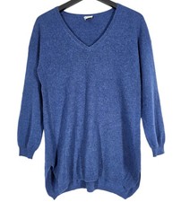 Poetry Kaschmir Pullover Gr. 8/10 Blau Langar...