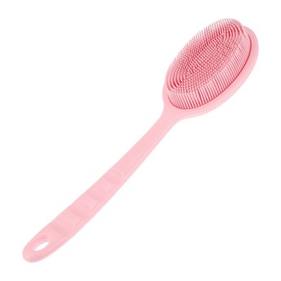 Für Long Handle Bath Brush Back Scrubber für Bad 34 cm Länge Pink 1 Stück