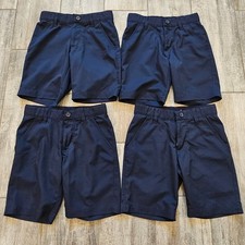 French Toast Shorts Boys 8 Navy Blue Adjustable Waist School Uniform Lot of 4