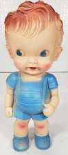 The Sun Rubber Company Ruth E Newton Rubber Squeaky Toy Boy Red Hair