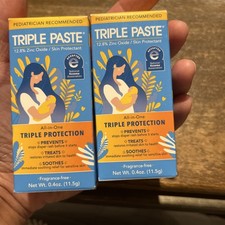 Triple Paste Diaper Rash Cream for Baby 3 oz Zinc Oxide Ointment Exp 3/30, 12/29