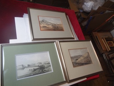 3 Original 1860 US Pacific Railroad Expedition & Survey Lithographs